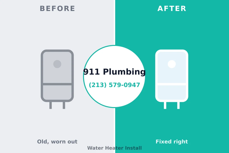 Before and after: plumbing company Princeton, MN